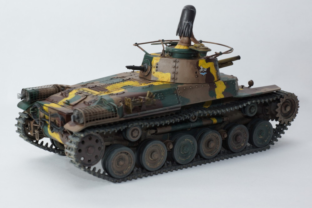 1/35 九七式中戦車(チハ) 57mm砲搭載・新車台 〜ガールズ