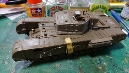 1/48 チャーチル歩兵戦車 Mk.VII -ガルパン 聖グロリアーナ女学院仕様