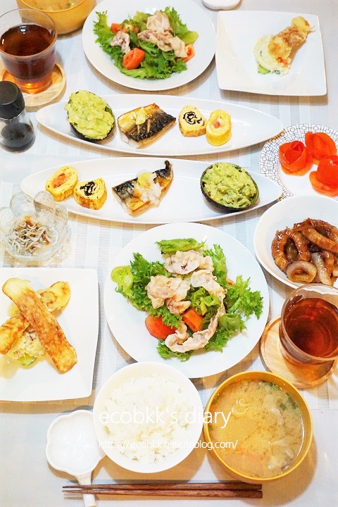 和食】おうち夜ご飯/My Homemade Food/อาหารมื้อดึก - ecobkk's diary