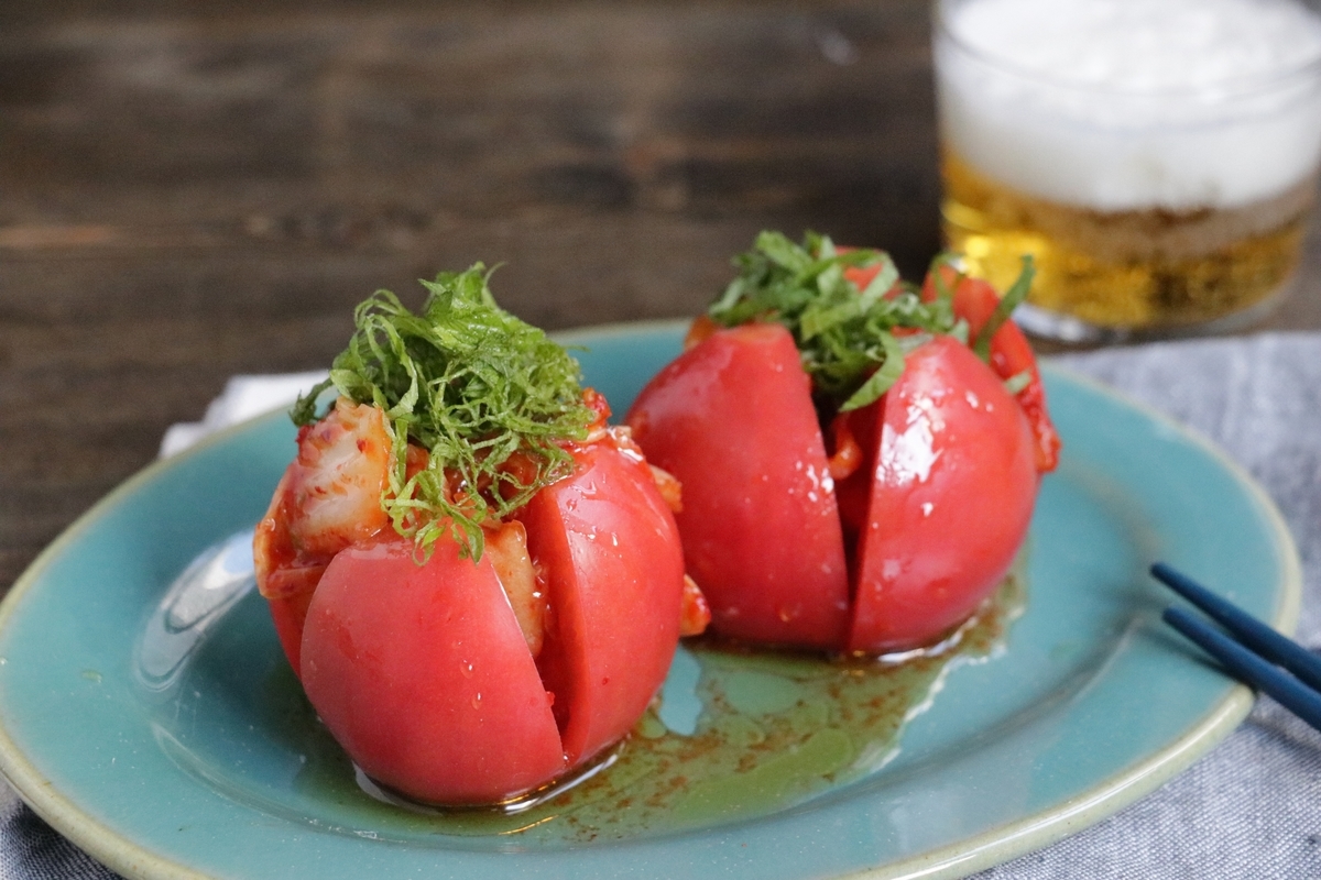 3分でできるのに旨味がぶ厚すぎ トマトの大葉キムチナンプラー でビールが捗る エダジュン メシ通 ホットペッパーグルメ