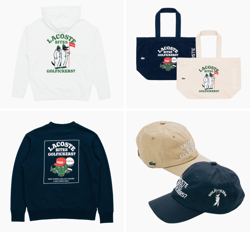 ワニがアヒルに噛みついた？ LACOSTE × Golfickersが初コラボ
