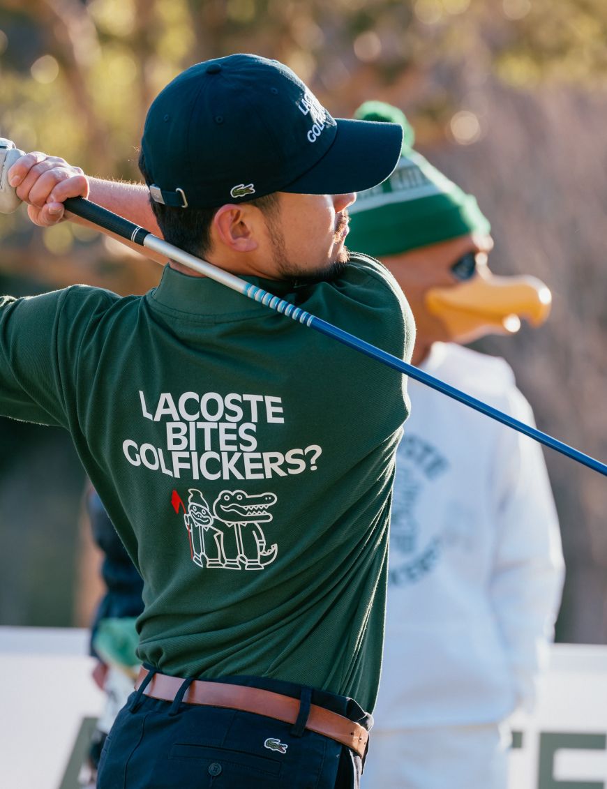 LACOSTE x Golfickers Polo Shirs ゴルフィッカーズ GO/LOOK!（ゴルック）｜LACOSTE x Golfickers Polo shirt グリーン □