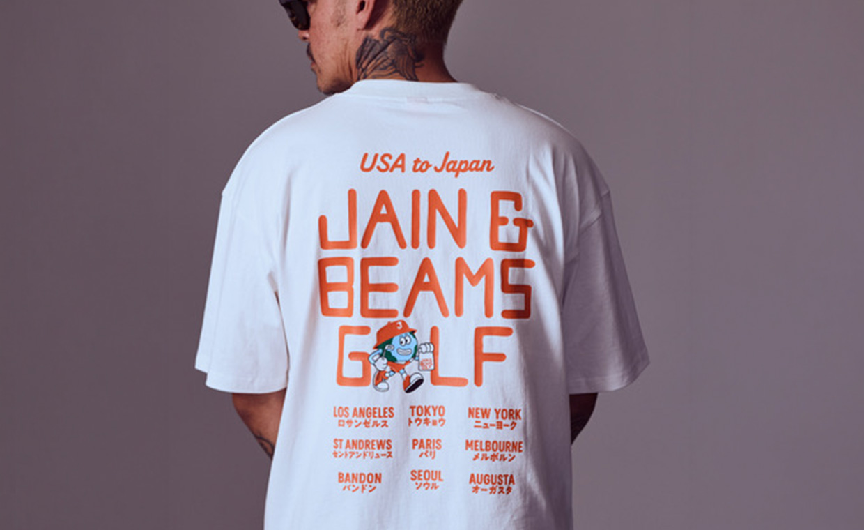 BEAMS GOLF×Jain Golf 描き下ろしグラフィックの別注コレクション発売 