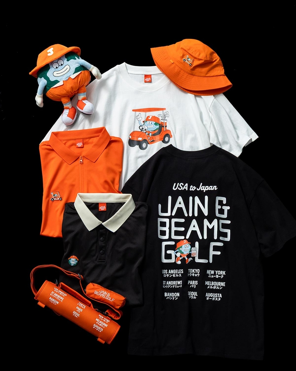 BEAMS GOLF×Jain Golf 描き下ろしグラフィックの別注コレクション発売