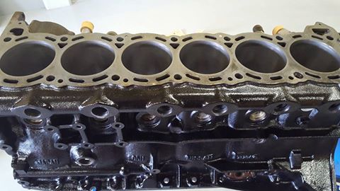 RB26エンジンオーバーホール_ブロックの洗浄