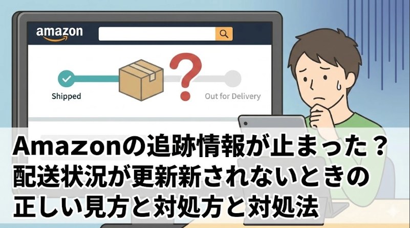 【ご確認ください】配送トラブルの対応 Amazonの追跡情報が止まった？配送状況が更新されないときの正しい見方