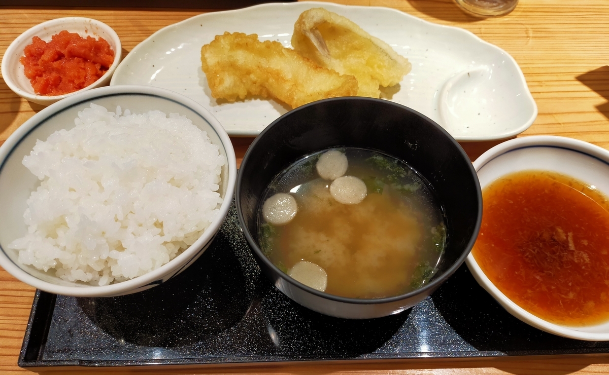 まつちかでランチ 天ぷら ご天 Ehimeno エヒメノ