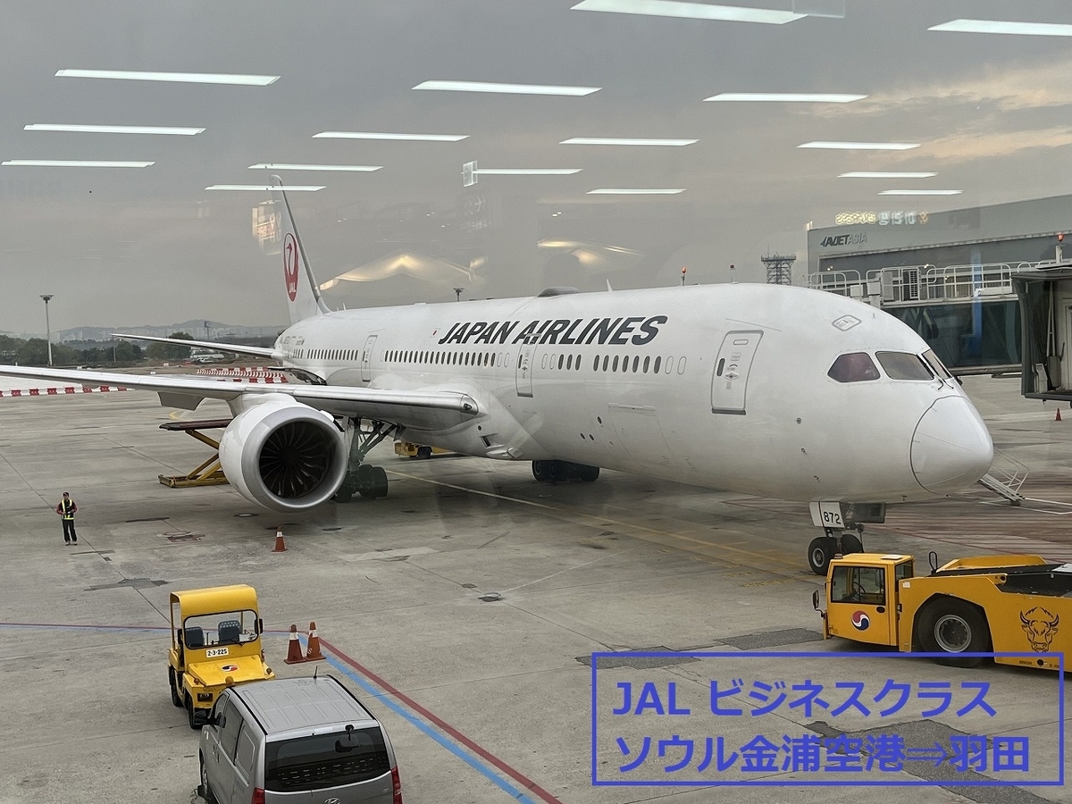 JAL【ビジネスクラス】ソウル金浦空港✈️羽田空港 フライトレポート