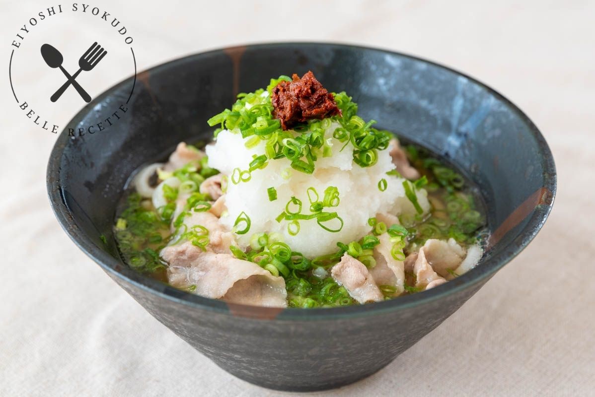 うどん　豚肉　豚塩　おろしうどん　大根おろし