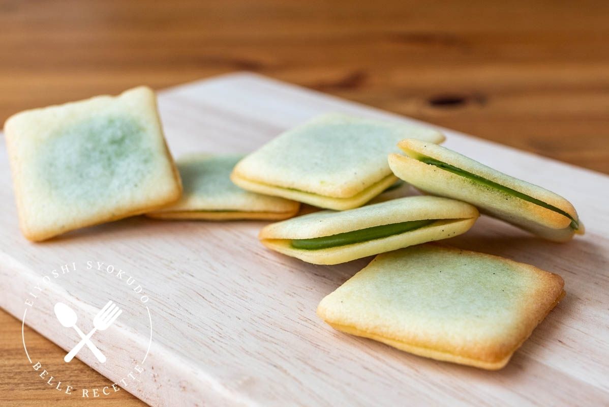 ラングドシャ　抹茶チョコ