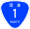 国道1号標識