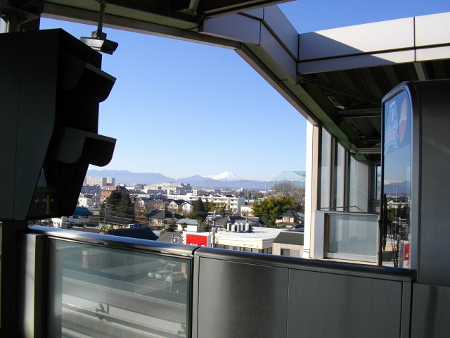 砂川七番駅から望む富士山