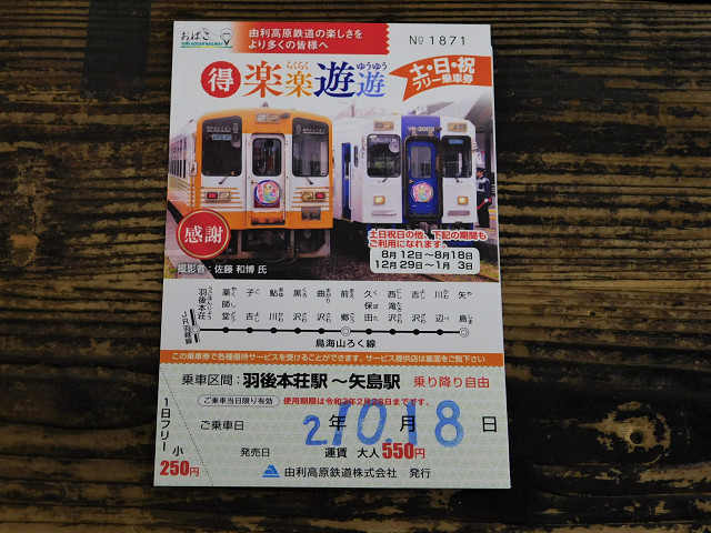 楽楽遊遊乗車券