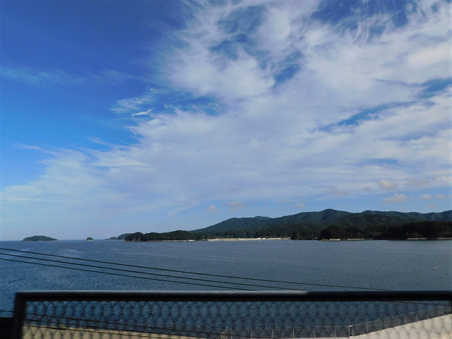 志津川湾の眺め（志津川～陸前戸倉）