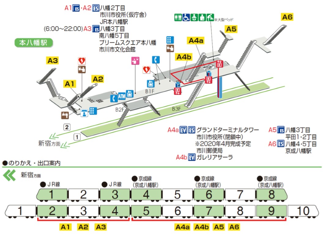 都営 新宿 線 本 八幡 路線 図 本八幡駅 喫煙所 - 駅前喫煙所LaB。
