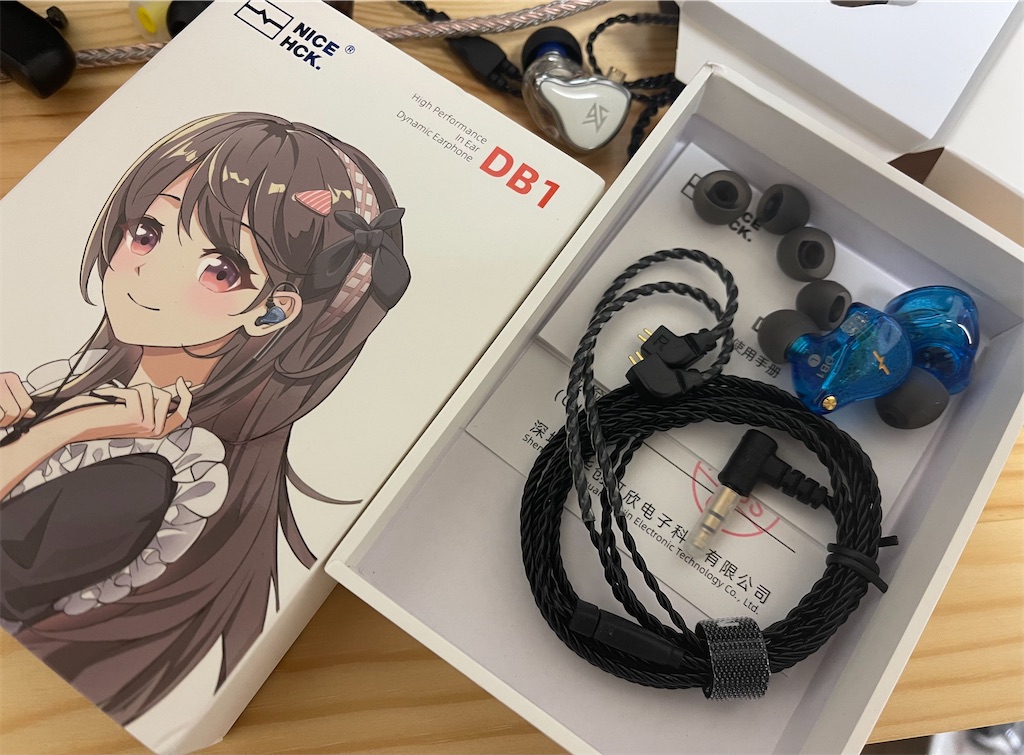 NICEHCK ケ－ブルセット 雑記：アラウンド2000円 1DD機 KBEAR OS1Pro, NICEHCK DB1