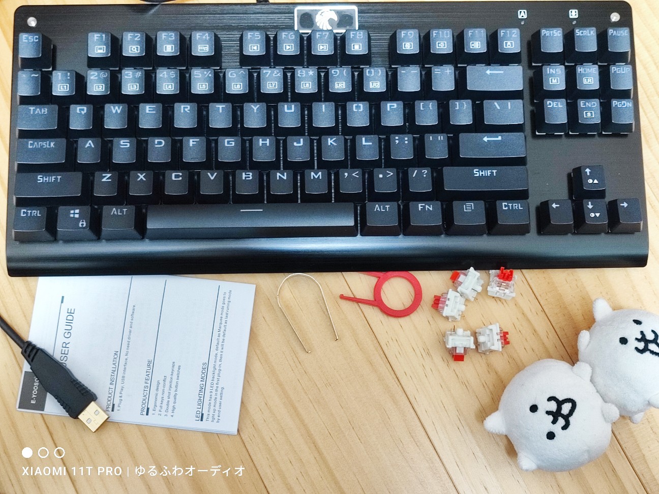 レビュー？：Z Review Rinko Touch Cherry Profile Keycaps Set