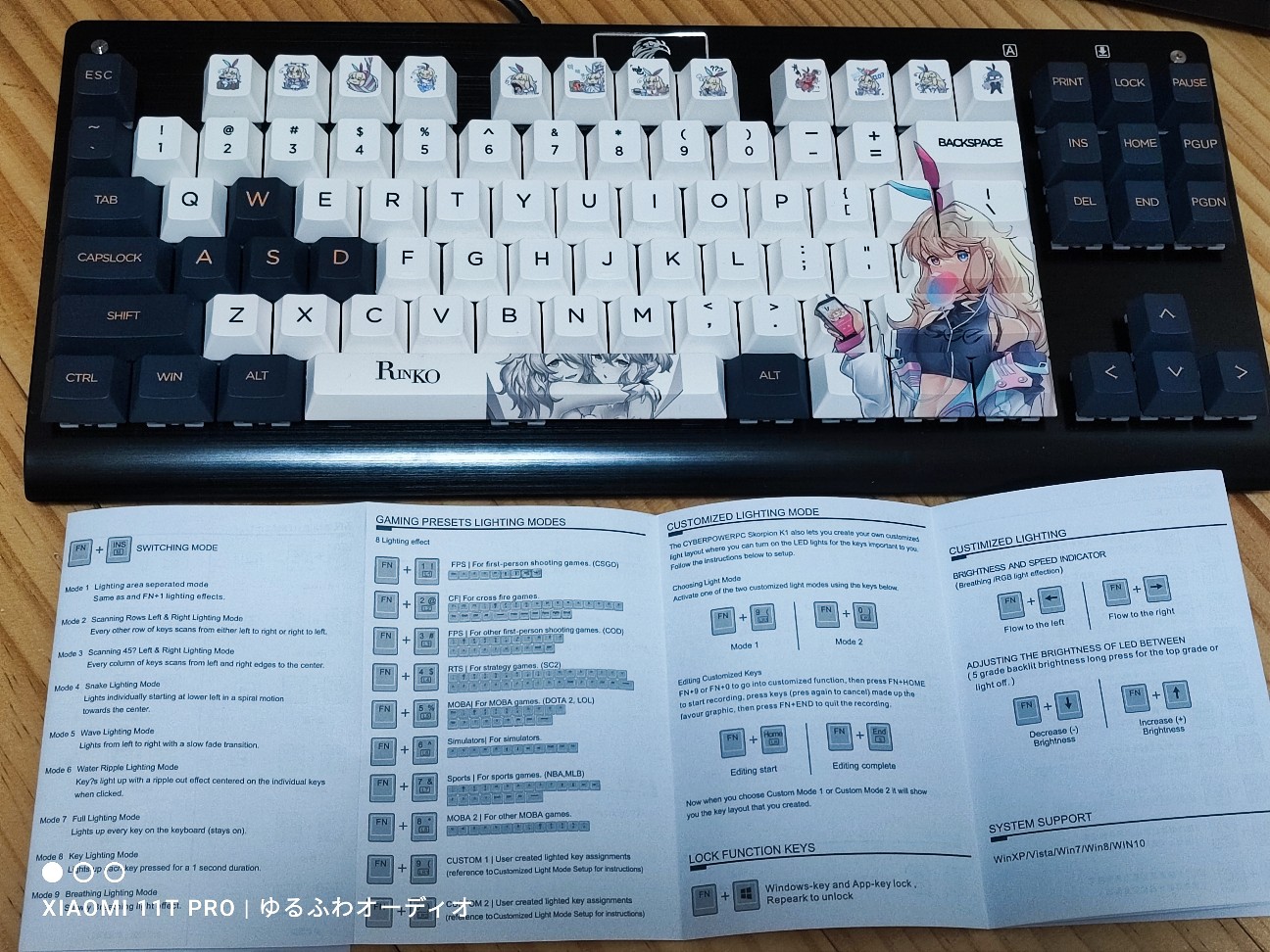 レビュー？：Z Review Rinko Touch Cherry Profile Keycaps Set