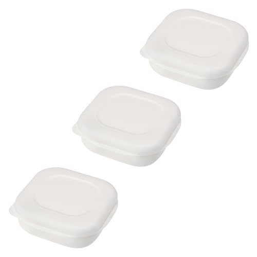マーナ(marna) 極 冷凍ごはん容器 (3個入り / 電子レンジ/食洗機対応) ご飯 御飯 冷凍ごはん 容器 (ホワイト) ご飯冷凍容器 R497W
