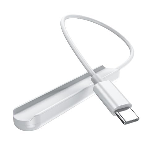 MOGOOD タッチペン充電器 apple pencil充電 アップルペンシル 充電アダプター Ipad電池を節約 対応Apple Pencil 第二世代(白,1つ)