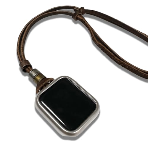 [YGGSTORE] アップルウォッチ レザー ネックレス ペンダント本革 バンド アクセサリー ネイティブ 懐中時計 アクセサリー 男女兼用 (38mm/40mm/41mm用)