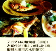 ノドグロの塩焼き＆煮付け＆刺身