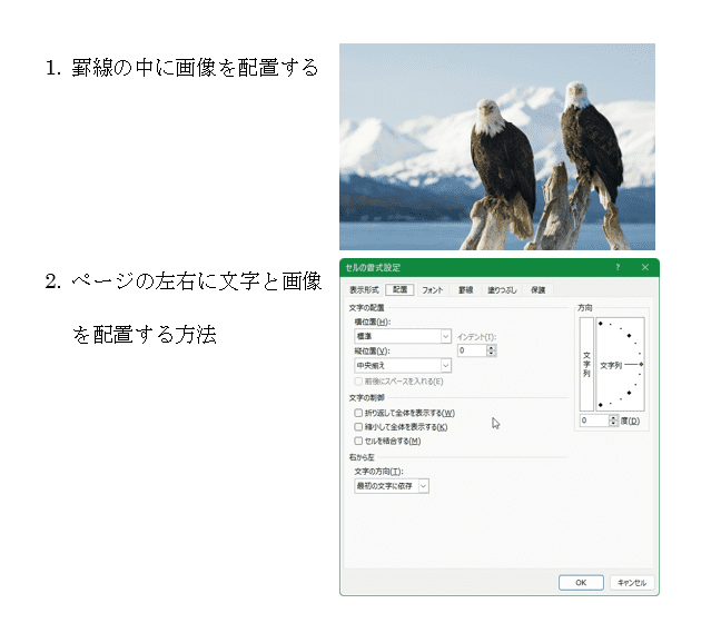文書と画像がスッキリと配置された