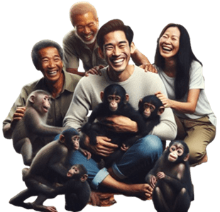 人類と非人類霊長類