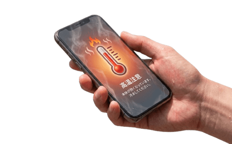 スマホ高温イメージ
