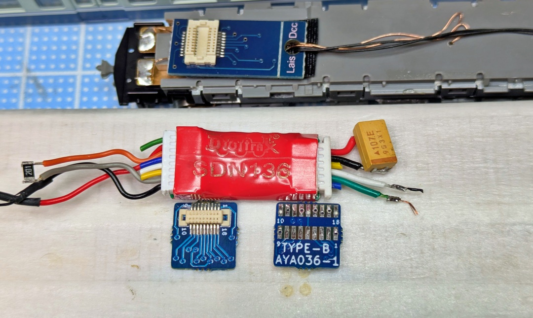 Ant Chen様！専用ページ！16GB×2変更！ NゲージDCC】デコーダーの再利用~AYA036-1 Next18 Adapter Board