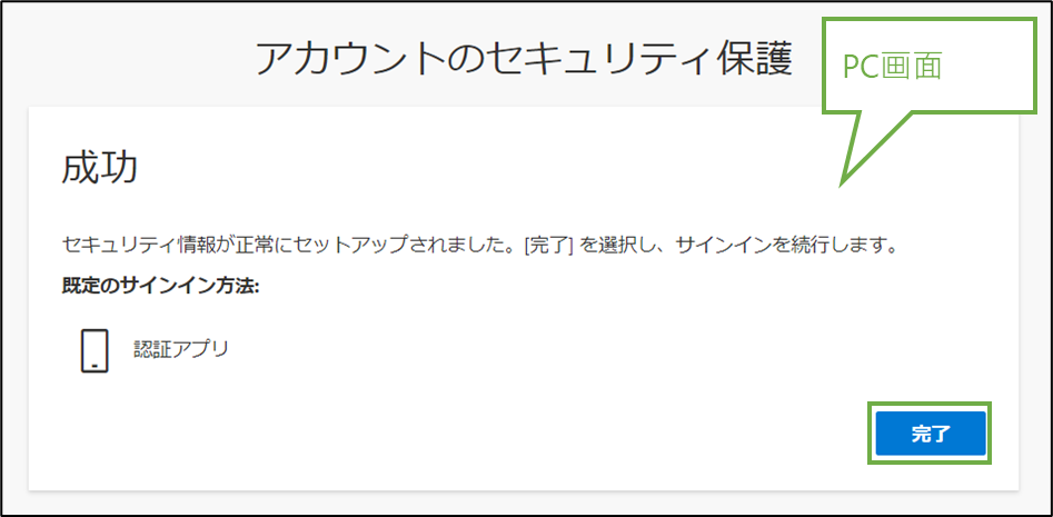 図表5-6 ユーザー操作(設定完了)