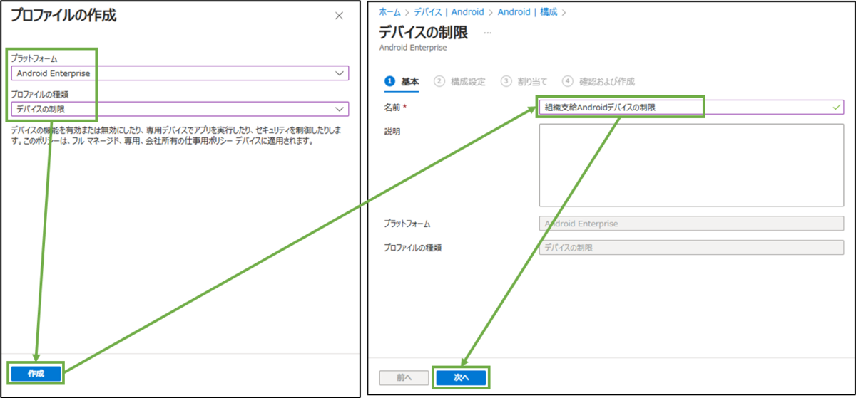 図表4-2 デバイス構成ポリシー作成(基本)