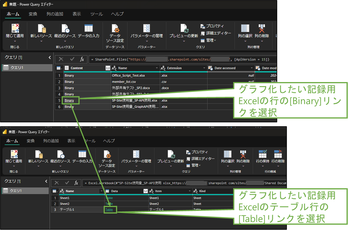 図表8-4 Power BI ファイルとテーブルの選択