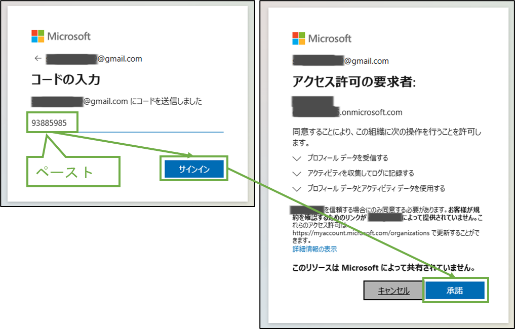 図表4-7 Loop外部共有(ページリンク確認コード入力)