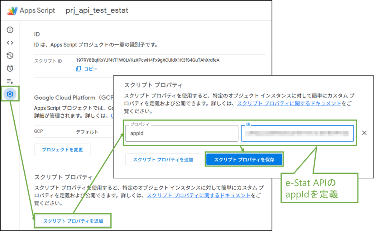 図表3-3 GASスクリプトプロパティ