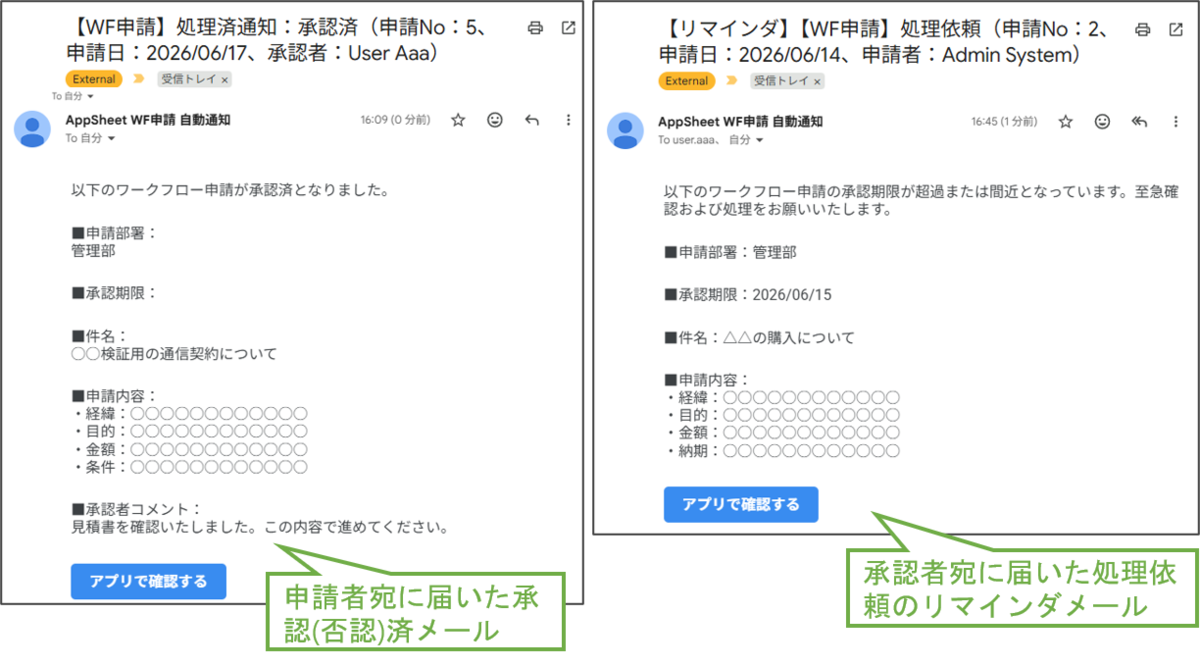 図表2-12 アプリイメージ(通知メールの続き)