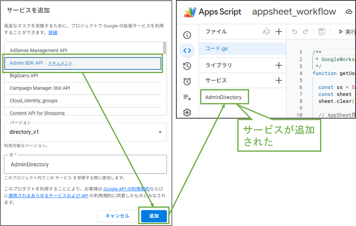 図表4-3 サービス追加