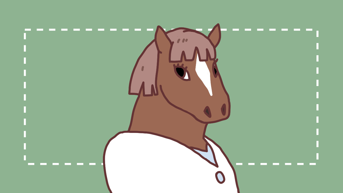 馬面のイラスト