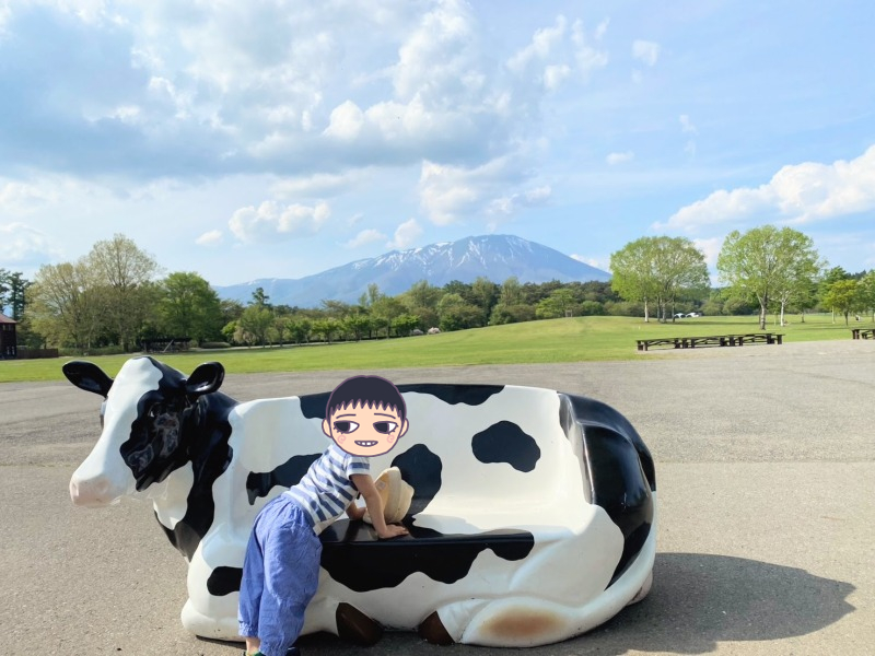 牛さんベンチ