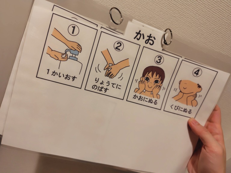 保湿の手順表