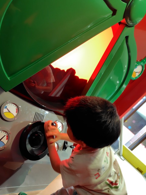 アンパンマンミュージアムのSLマン運転台