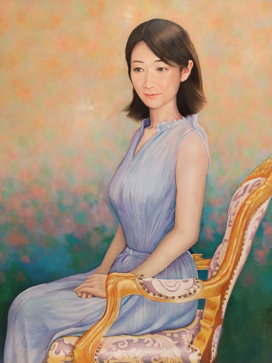 【⭐︎油絵風アート作品⭐︎想像の美】美しい女性の肖像画 最高傑作・油絵風アート作品】美しい女性をモデルにしたアート