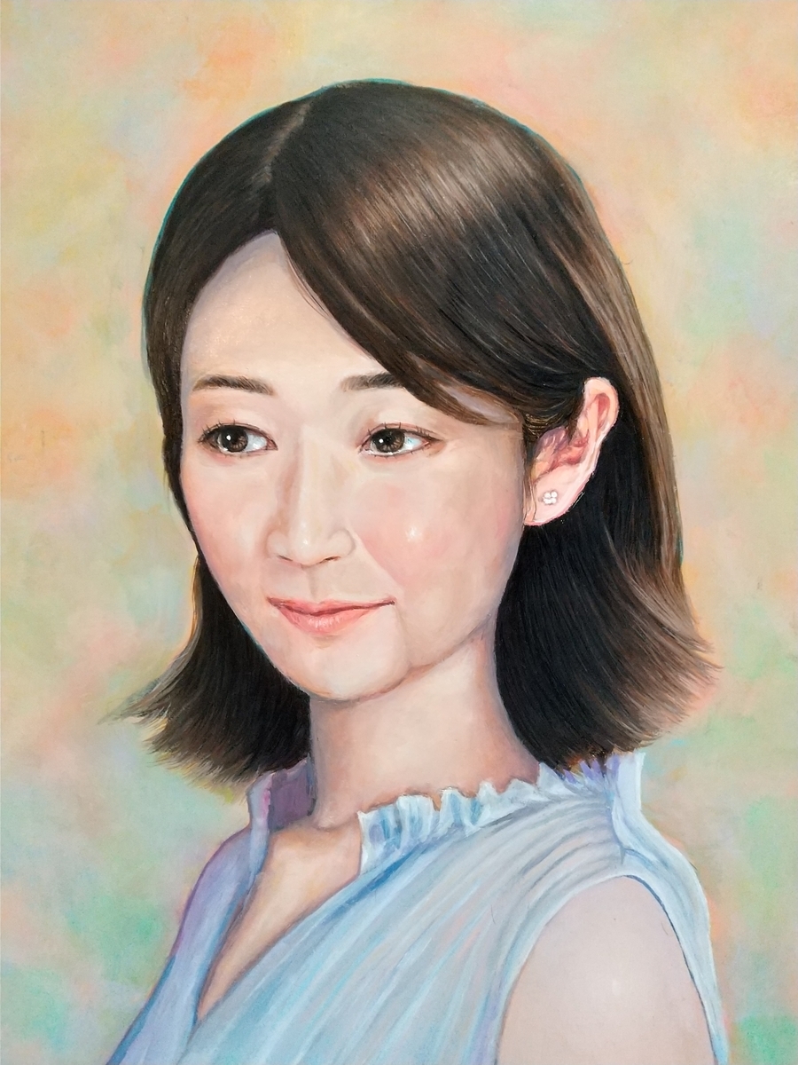 内海エミ 様ブラック✖️1 グレー✖️2 3セット7号 祝🎊10,000アクセス超🎉😉＆完成👍 - 肖像画家🎨絵美のゆる日記🐈