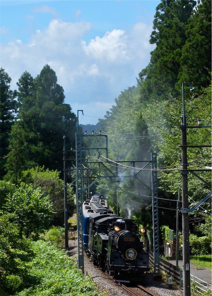 東武鉄道 Sl大樹1号の撮影 女将さーん鉄道撮影の時間デスよ