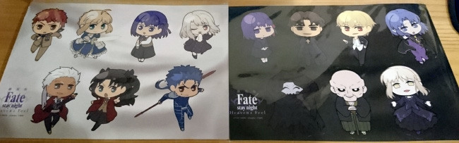 劇場版 Fate /stay night Heaven's Feel グッズ シール二種