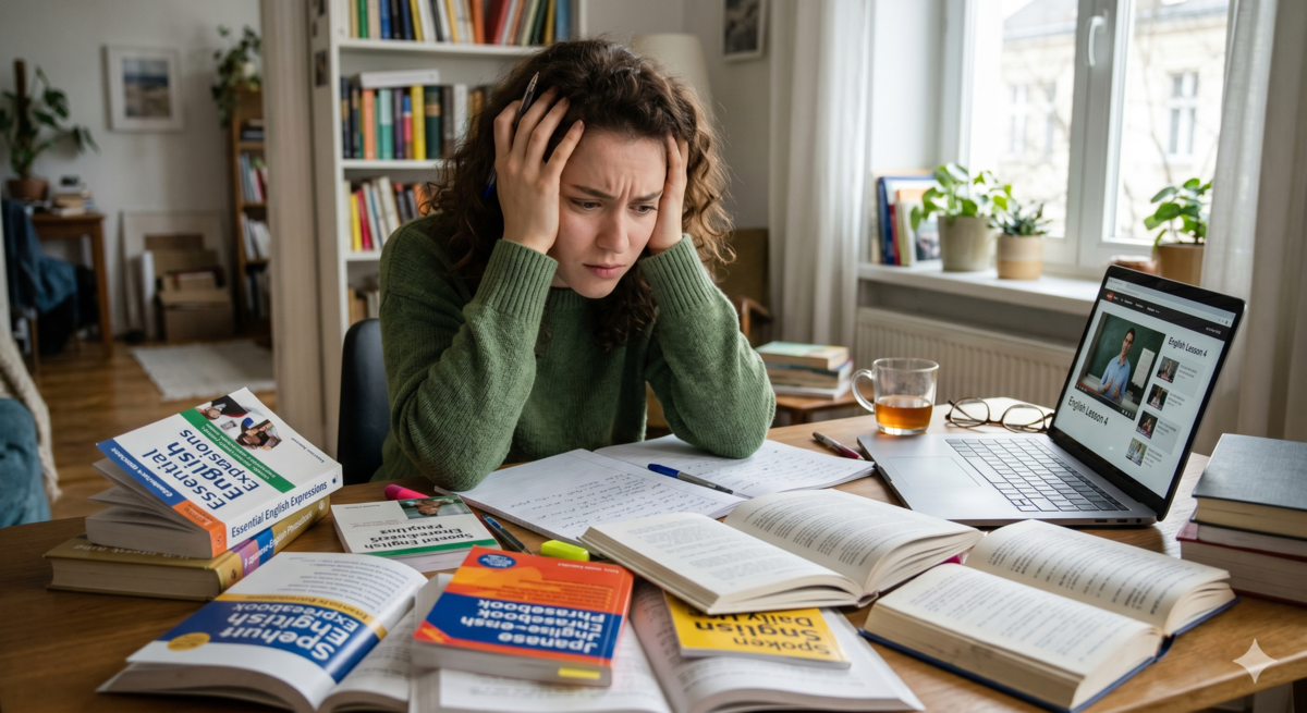 英会話スクールや参考書での勉強法に悩む英語初心者