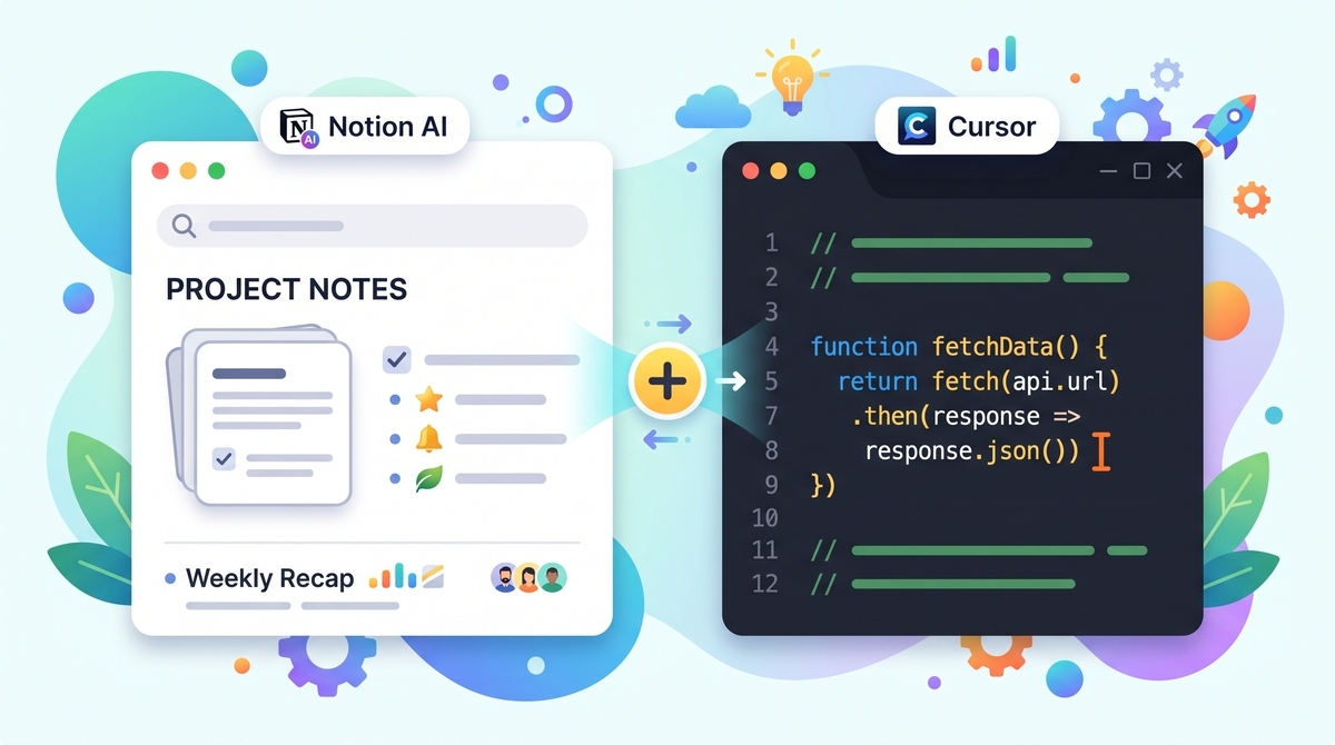Notion AIとCursorの使い分けイメージ