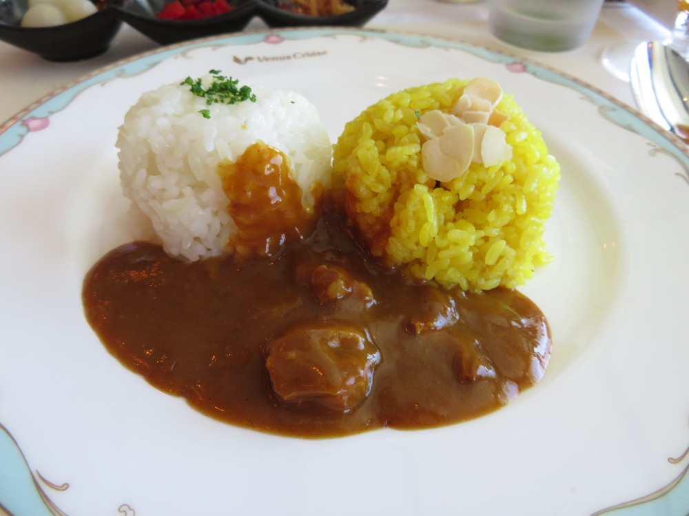 ぱしふぃっく びいなす 19 お昼はびいなすカレー 4日目 7 わくわくクルーズ えんじょいクルーズ クルーズ乗船記