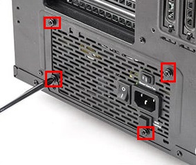 自作PC 組み立て工程10 PCケースに電源ユニットを取り付けるの説明画像3枚目