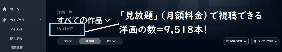 U-NEXT、見放題、字幕、吹き替え